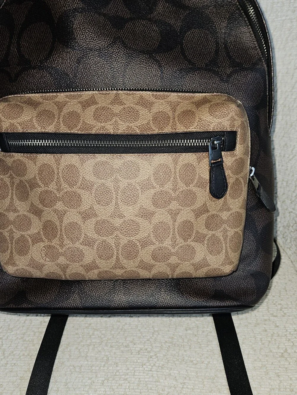 NWOT Coach Signature West  Backpack Walnut/Tan CAB59